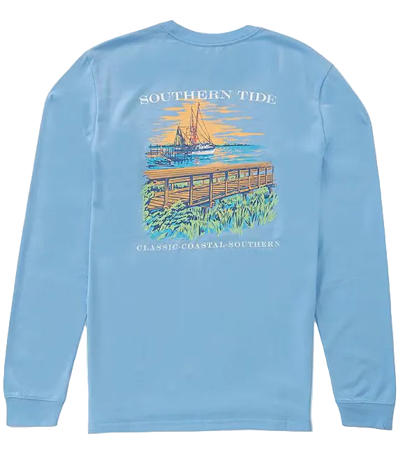 Shrimp Boat Sunrise Tee  (Ocean Channel)