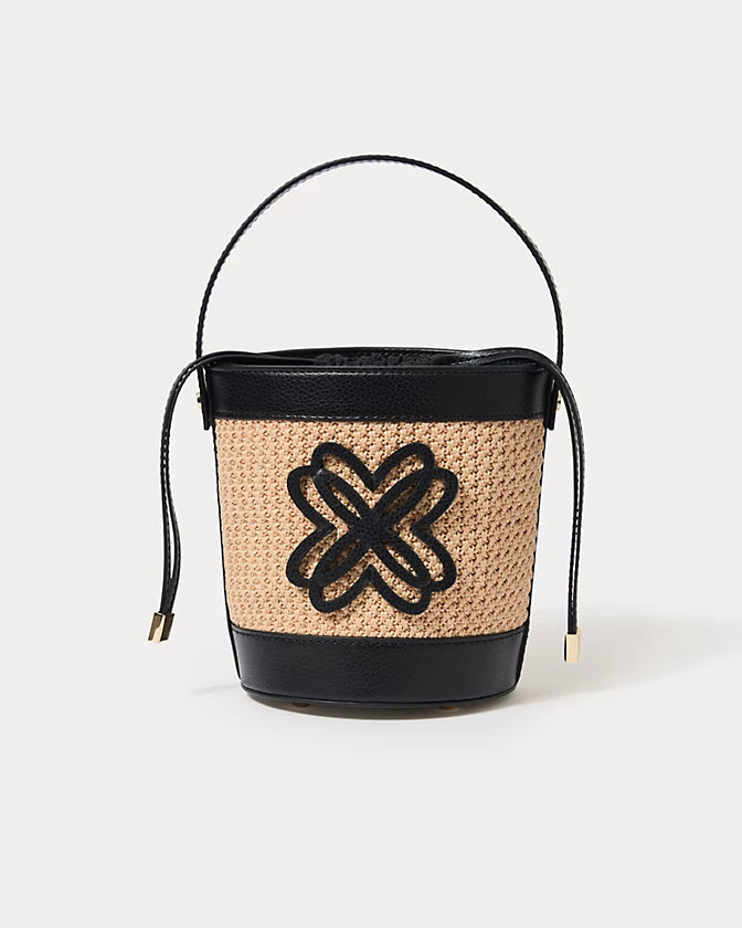 Malia Raffia Bucket Bag (Sunbaked Tan)