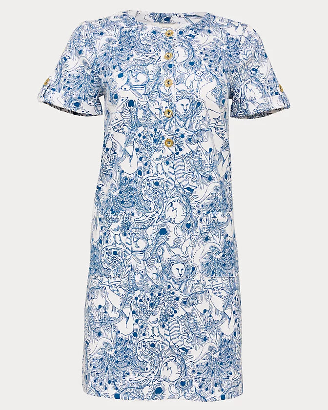 Cameron Dress (Starlight Navy Zoology)
