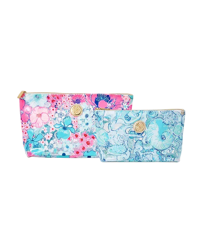 Set of 2 Pool Pouches (Clear in all Her Glory)