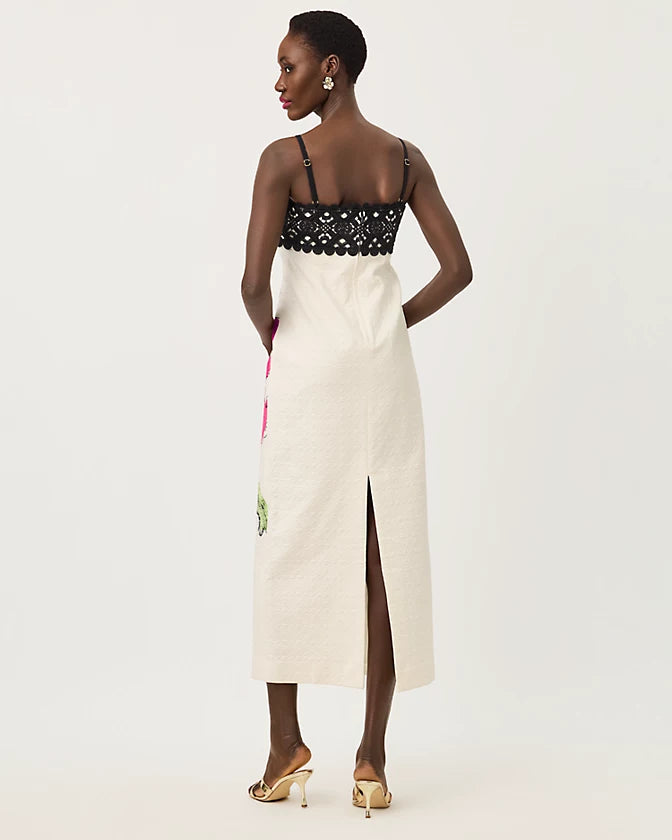Vena Stretch Maxi Dress (Coconut Oversized Big Lillys)