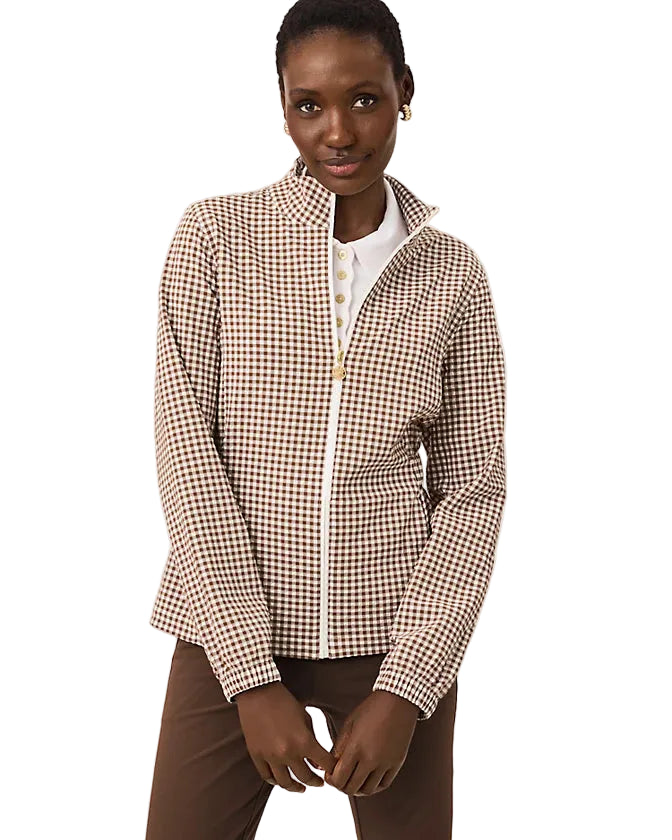 Ainsley Jacket UPF 50 (Coco Beach Mini Performance Gingham)