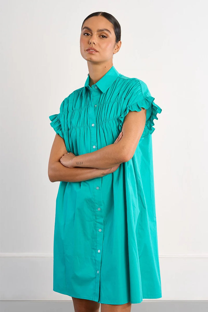 Woven Dress (Mint)