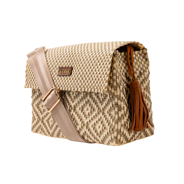Crossbody Multi Diamond (Brown Beige)