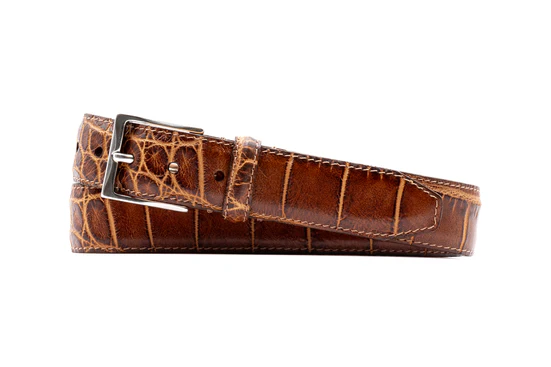 Perry Belt (Chestnut Alligator Grain)