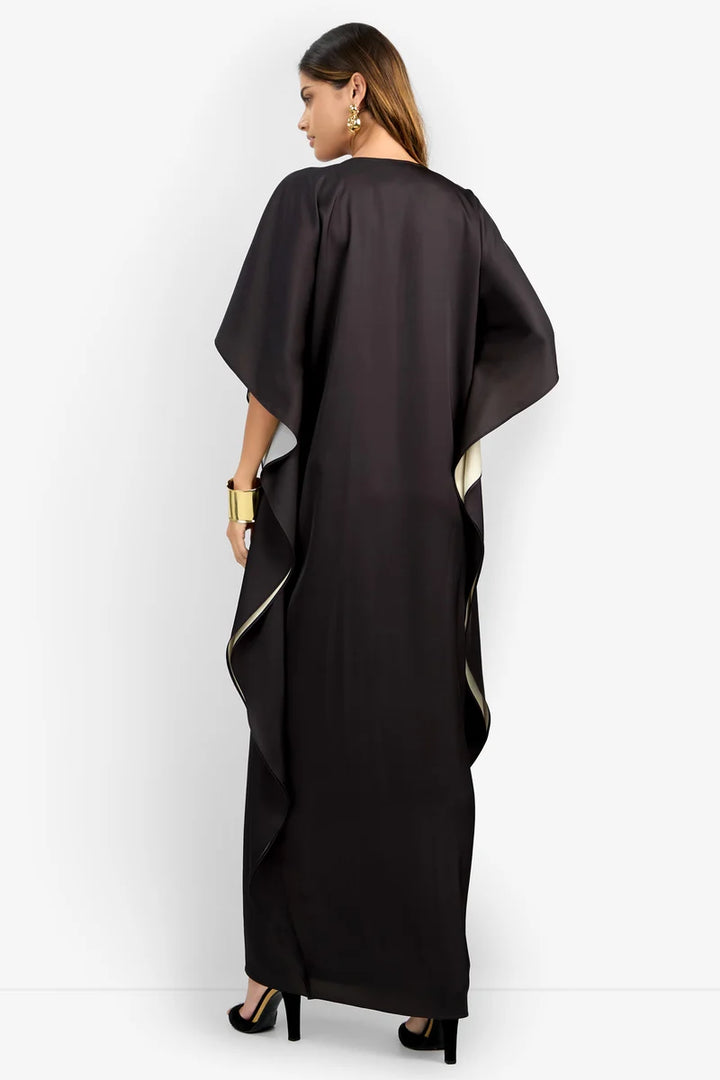 Riva Dress (Black/Almond)