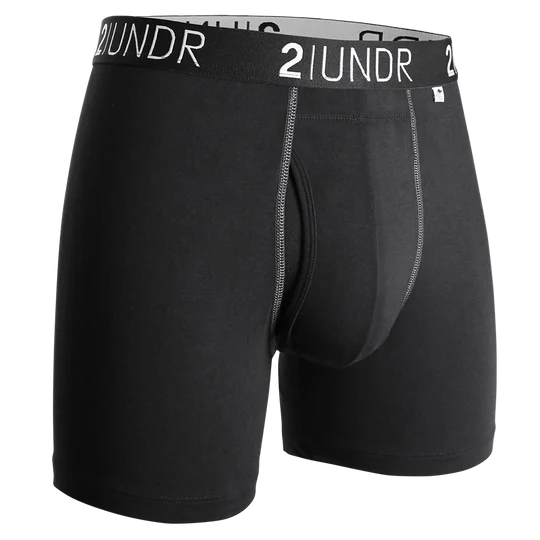 Swing Shift 6" Boxer Brief (Black/Grey)