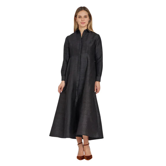 Classic Shirtdress (Black)
