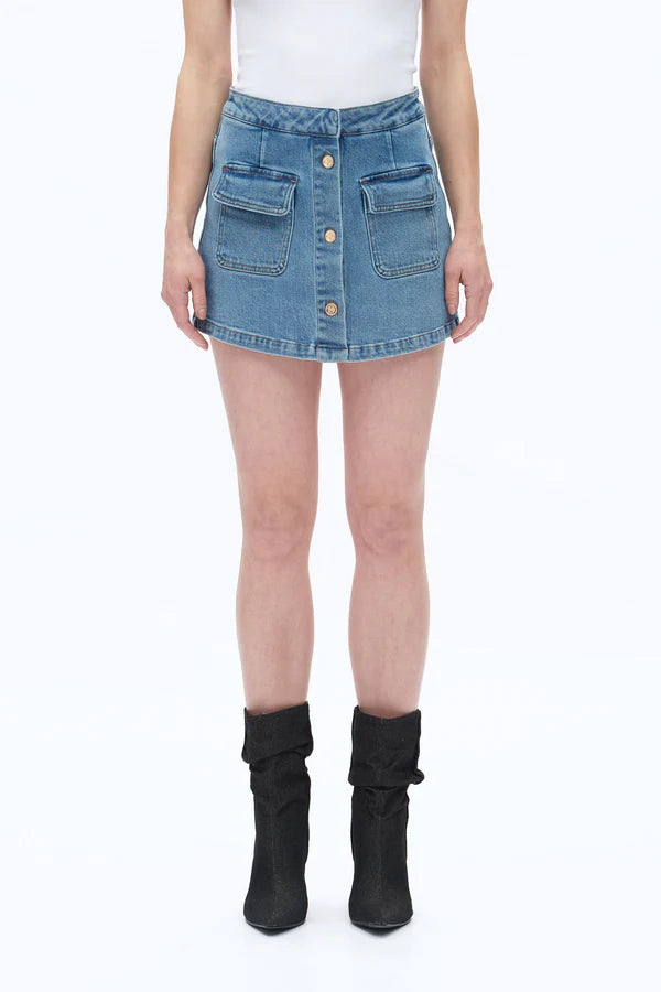High Rise Culottes (Medium Blue)