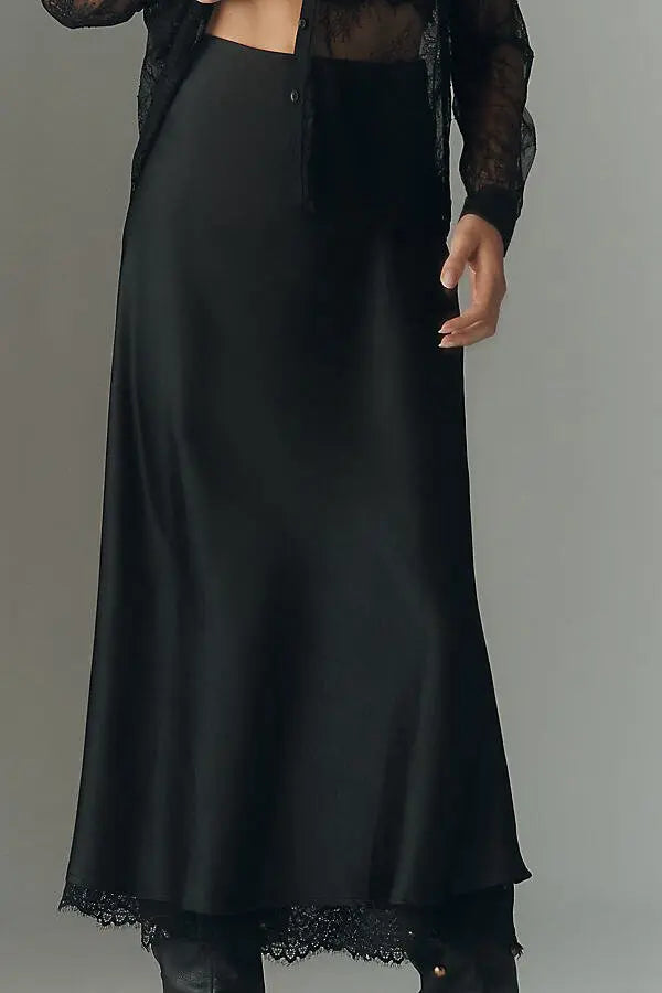Darcy Midi Skirt  (Black)