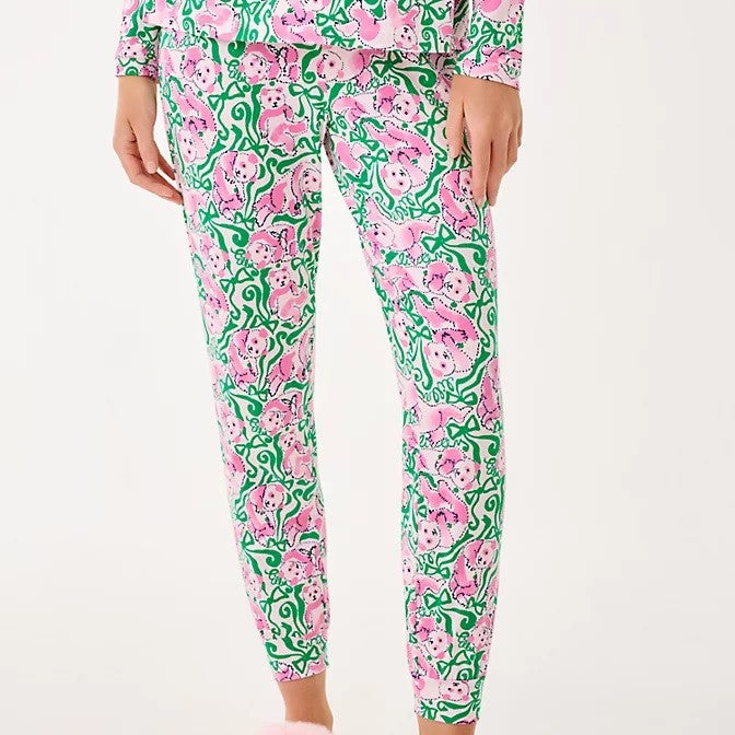Jeffers PJ Pant (Pink Quartz Panda n Bows)