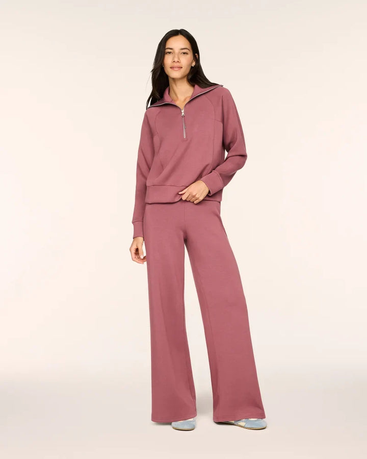 Air Essentials Wide Leg Pant (Rum Raisin)