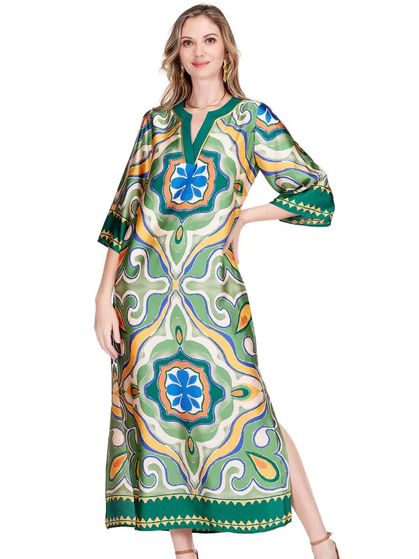 Trimmed Maxi (Moroccan Tile)