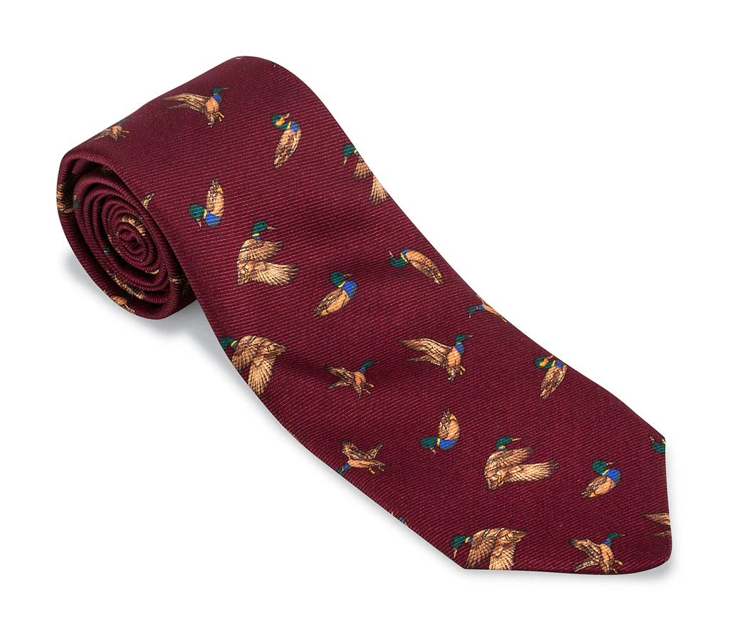 Bridgewater Ducks Tie (Burgundy)