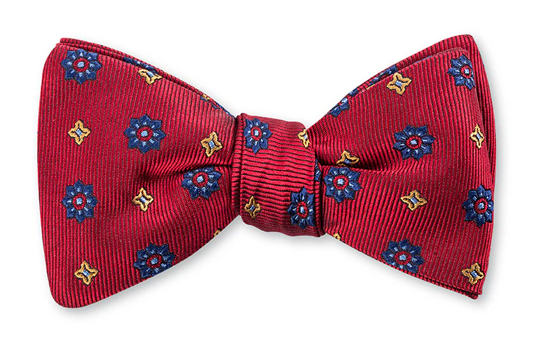 Chelsea Medallions Bow Tie (Red)