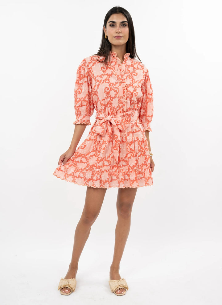 Pretty Paisley Dress (Creamsickle)