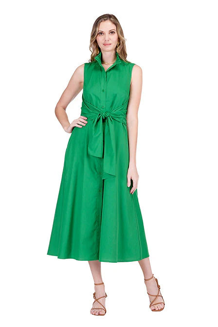 Back Wrap Maxi Dress (Green)
