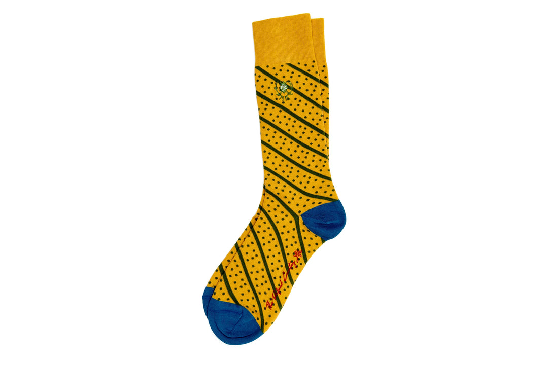Summer Stripe Sock (Sunflower)