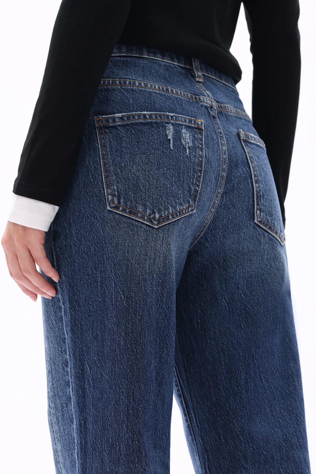 High Rise Jeans (Dark Blue)