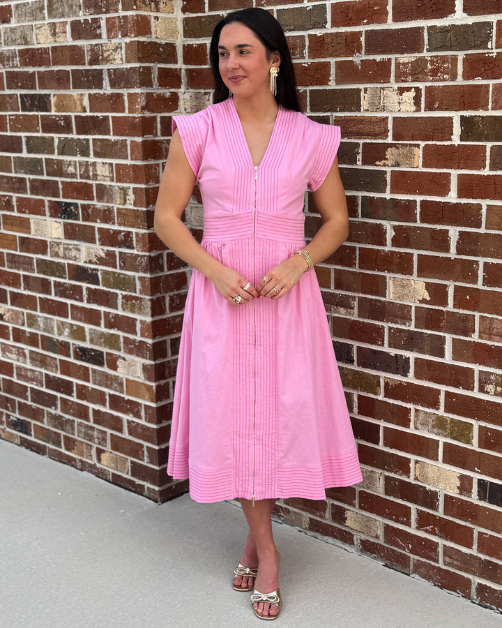 Zipper Dress (Pink)