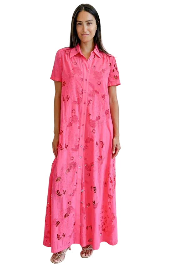 Kon Tiki Dress (Magenta Milano)