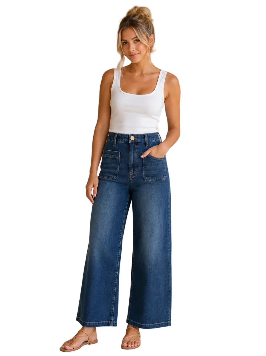 Meg High Rise Wide Leg (Cheerfully)