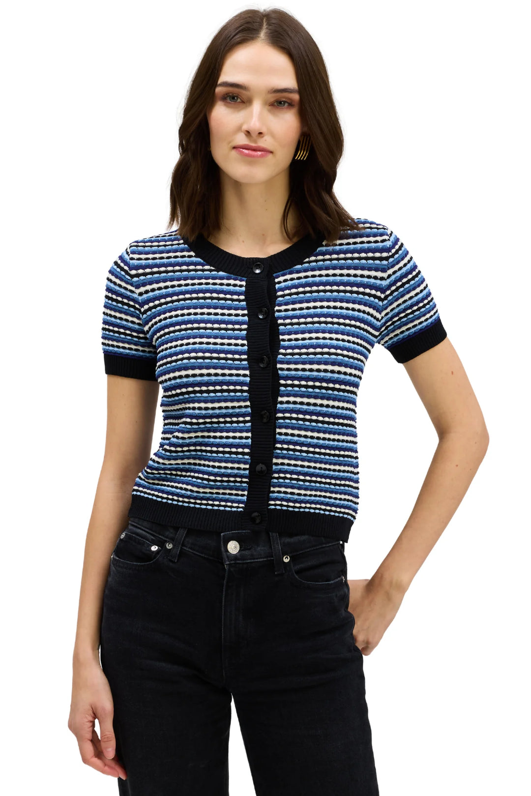 Adelle Cardigan (Blue Mulit)
