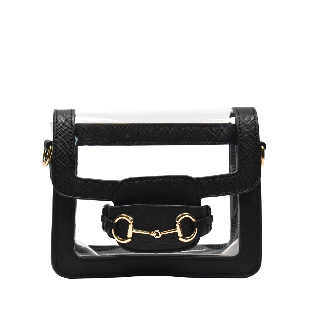 The Ashley Clear Handbag (Black)