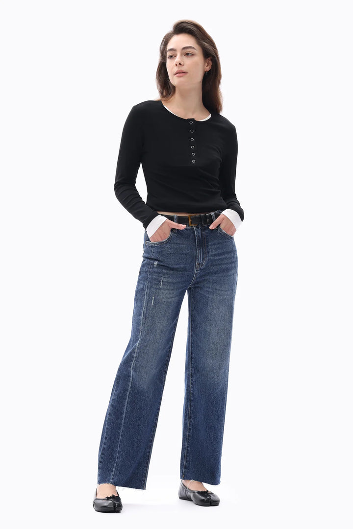 High Rise Jeans (Dark Blue)