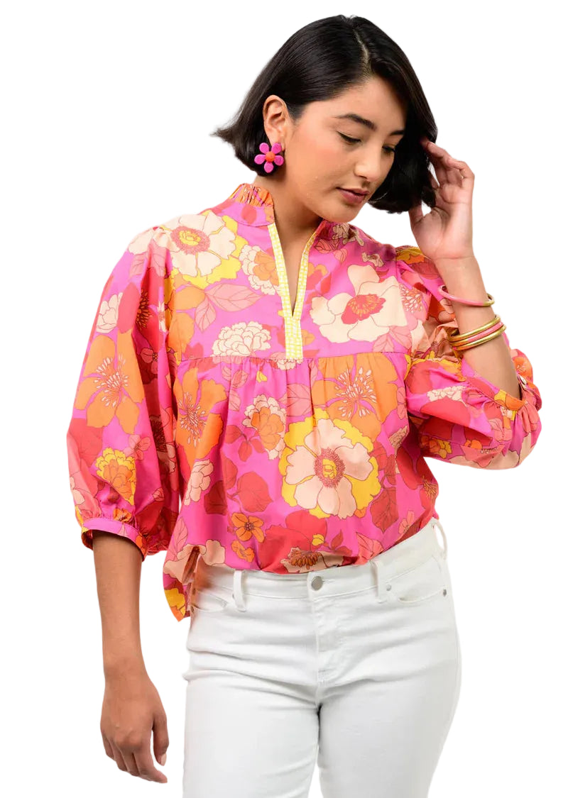 Full Bloom Top (Hot Pink)