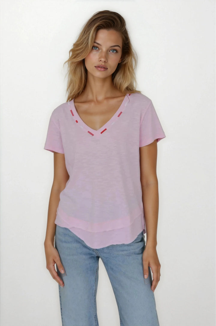 Embroidered Ava (Candy Pink)