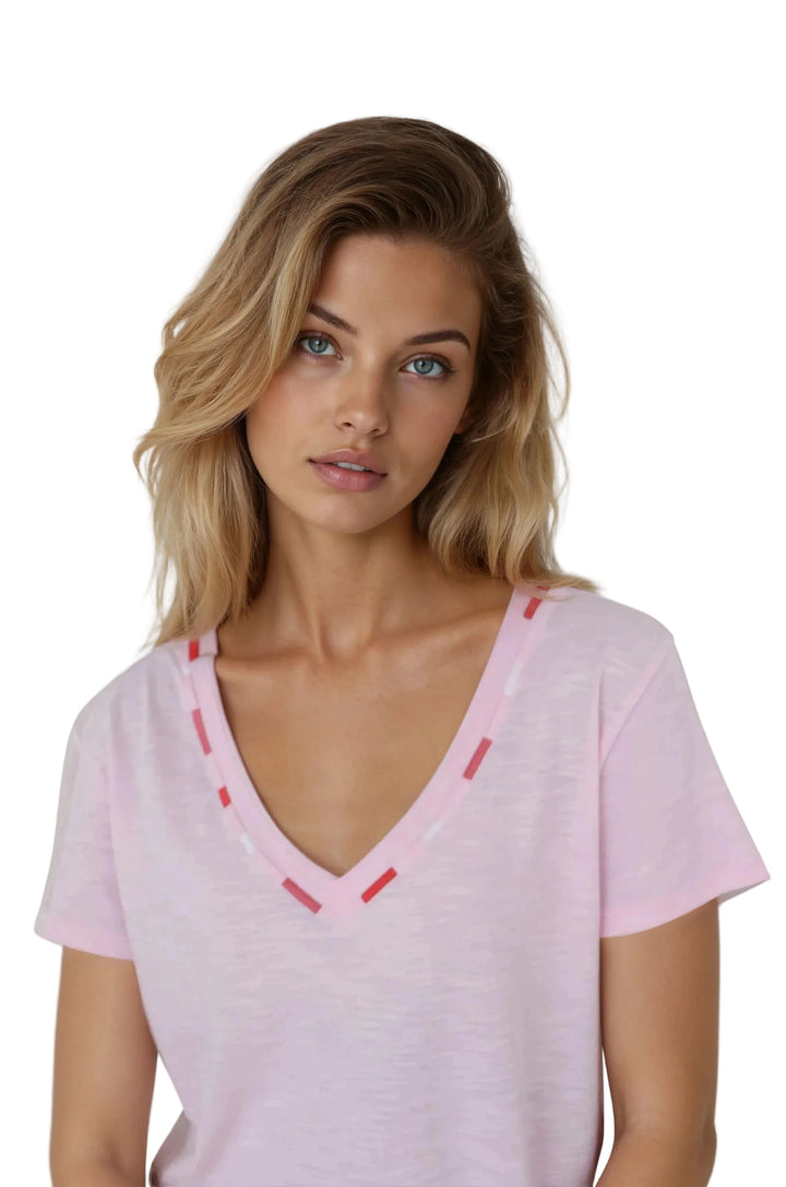 Embroidered Ava (Candy Pink)