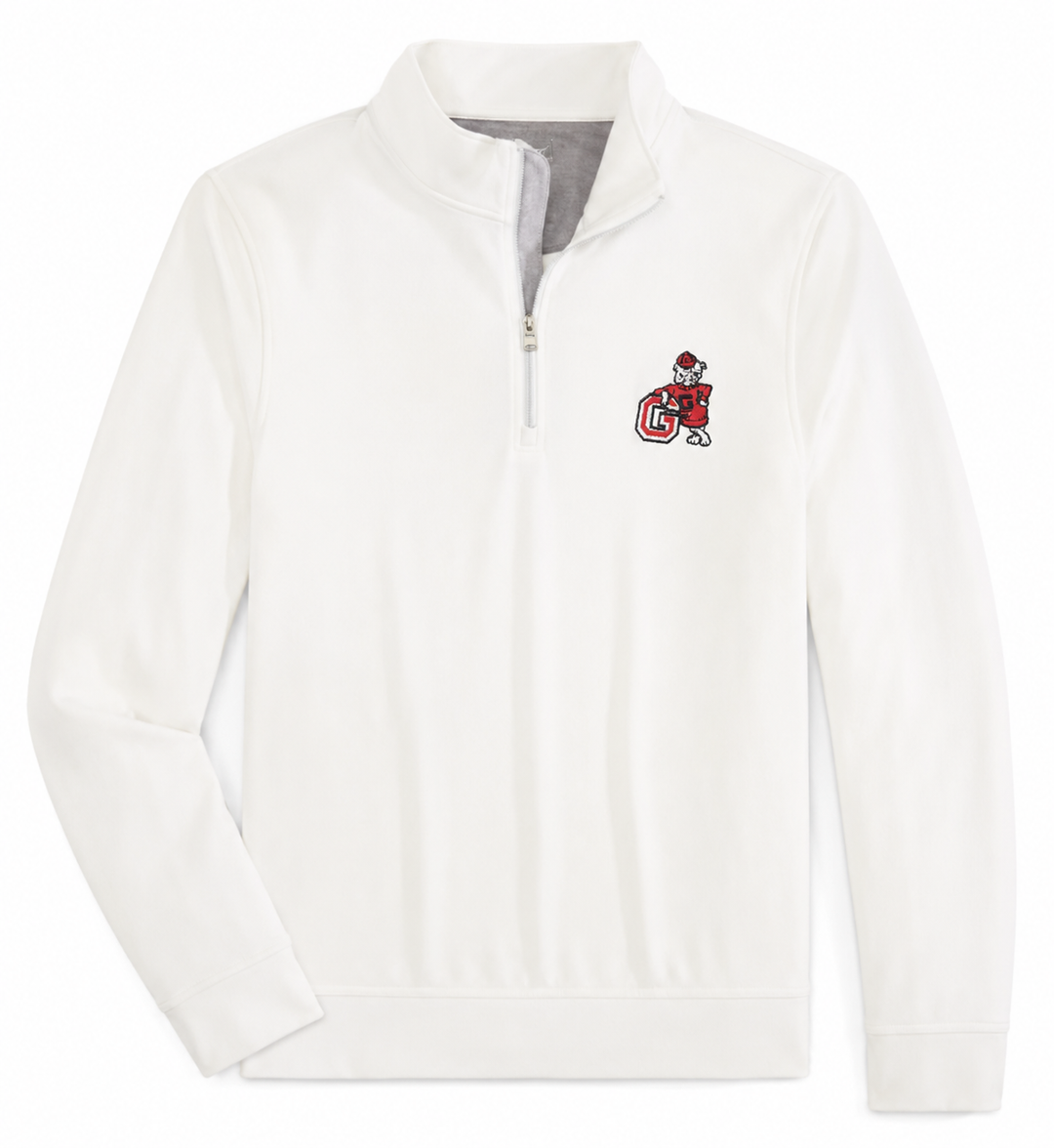 Georgia G Dawg Motion Pullover  (White)
