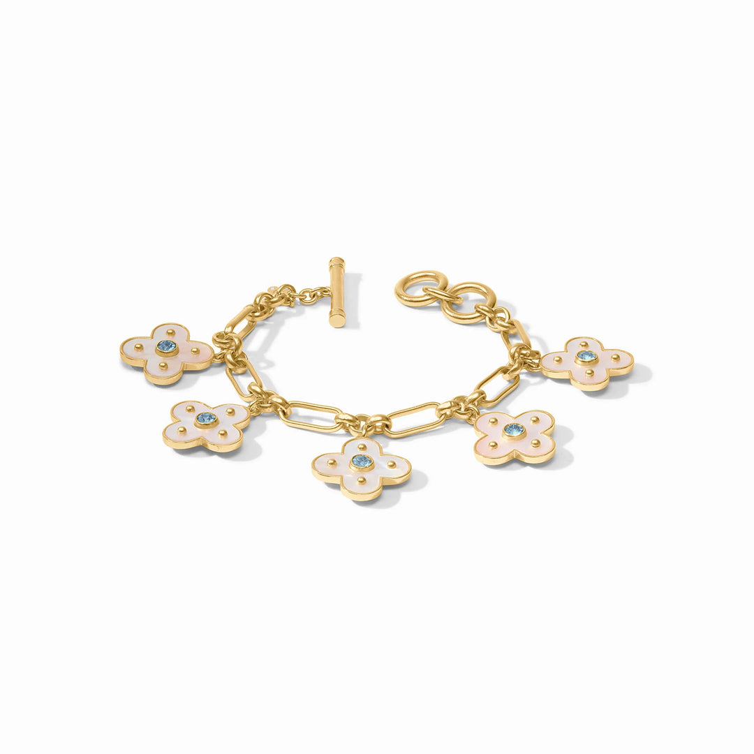 Colette Charm Bracelet (Chalcedony Blue)