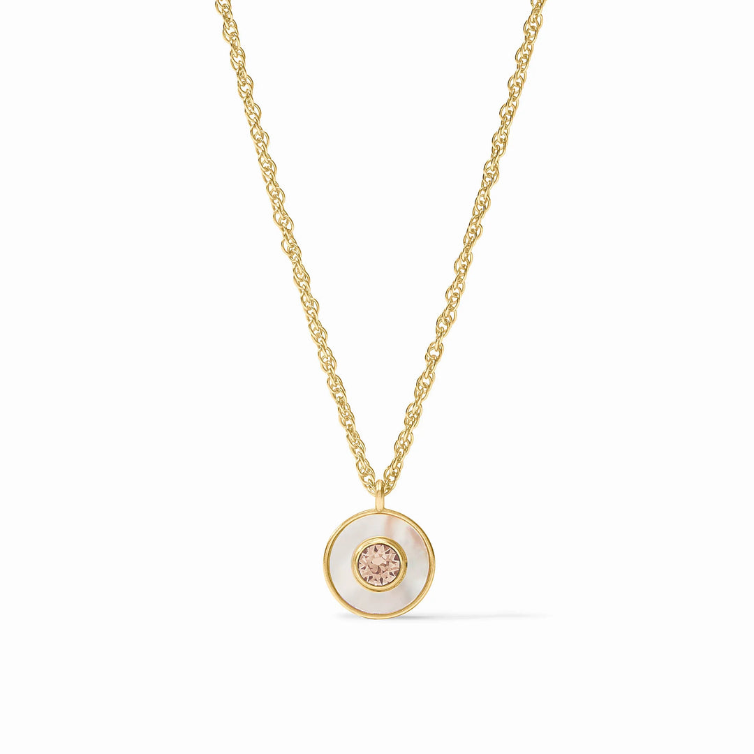 Colette Circle Delicate Necklace (Champagne)