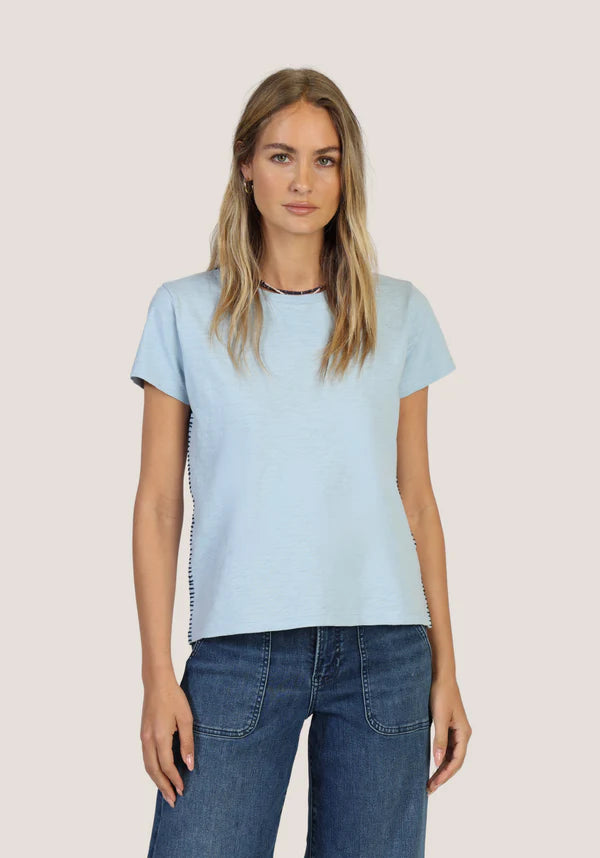 Crew w/ Contrast Stitch (Denim/Navy)