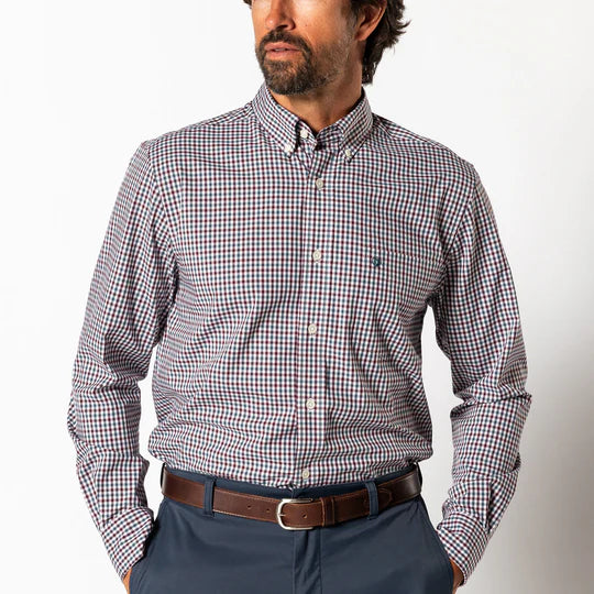 Performance Poplin Sport Shirt Merill Gingham (Fig)