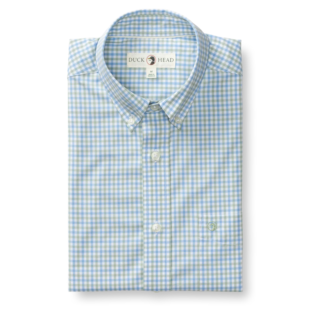 LS Perfrmance Gingham Sport Shirt (Sage)