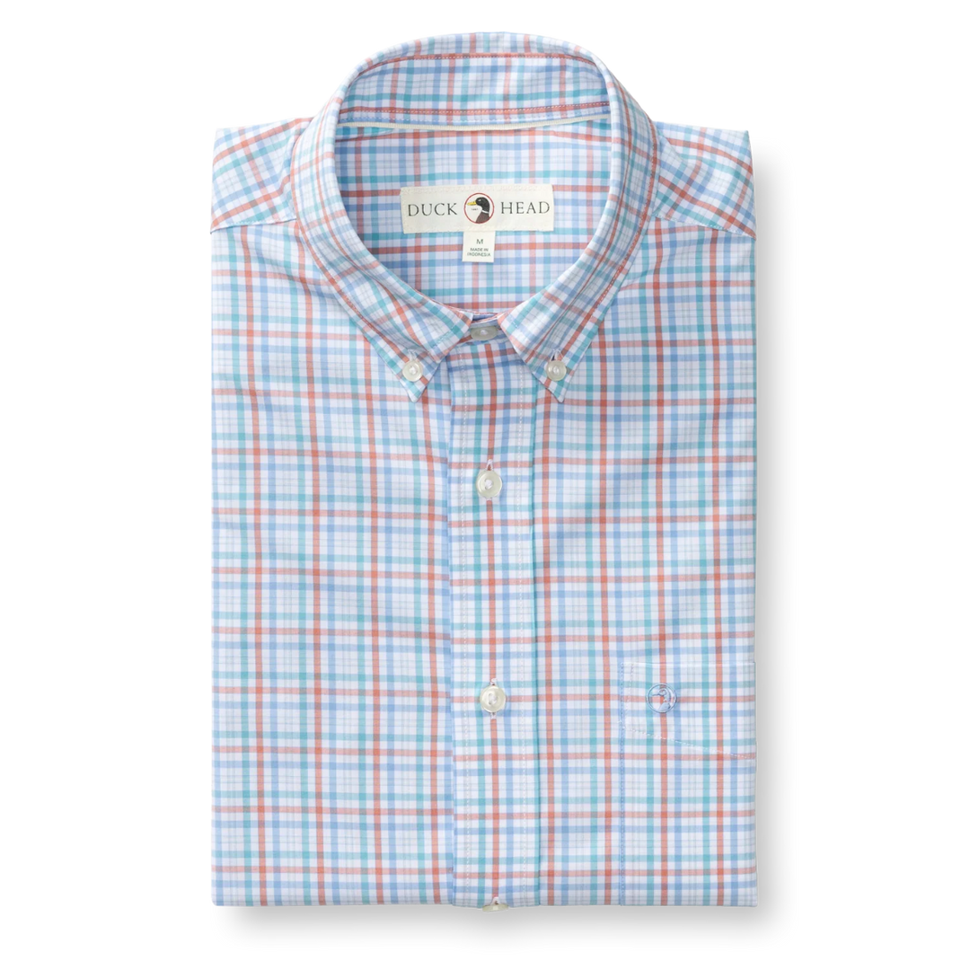 Performance Brody Plaid Sport Shirt (Rosewood)