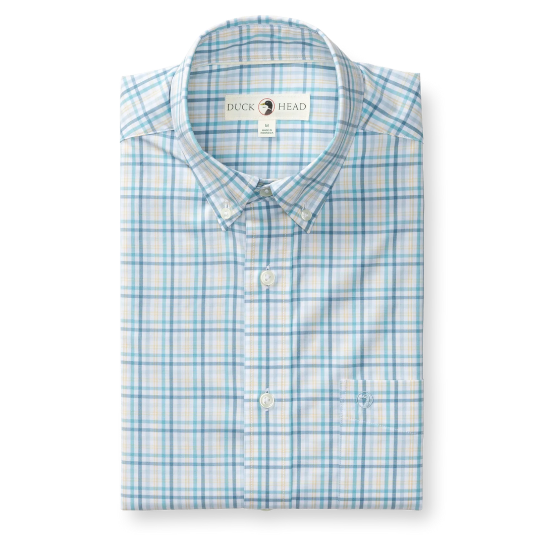 Performance Brody Plaid Sport Shirt (Yellow)