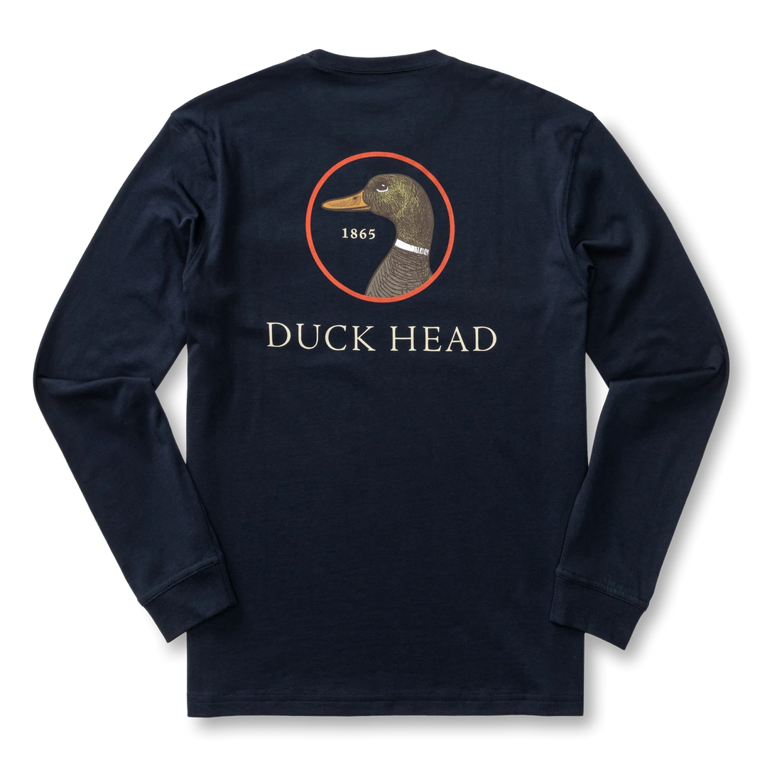 Duck Head Logo T-Shirt  (Deep Navy)