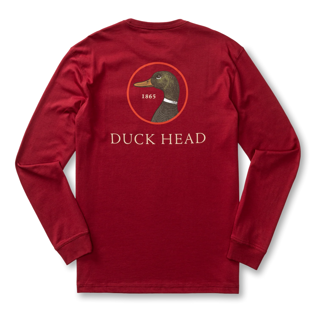 Duck Head Logo T-Shirt (Deep Red)