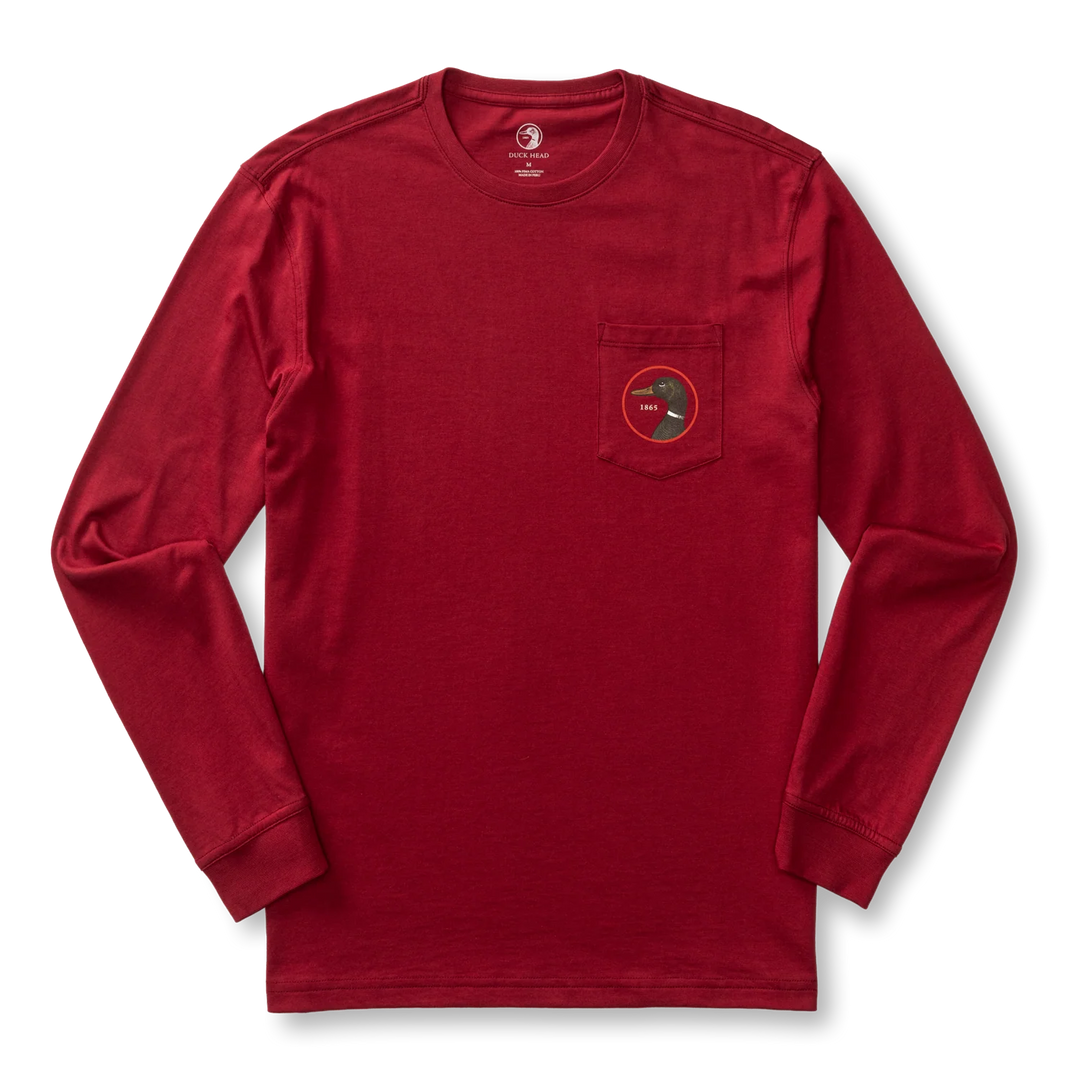 Duck Head Logo T-Shirt (Deep Red)
