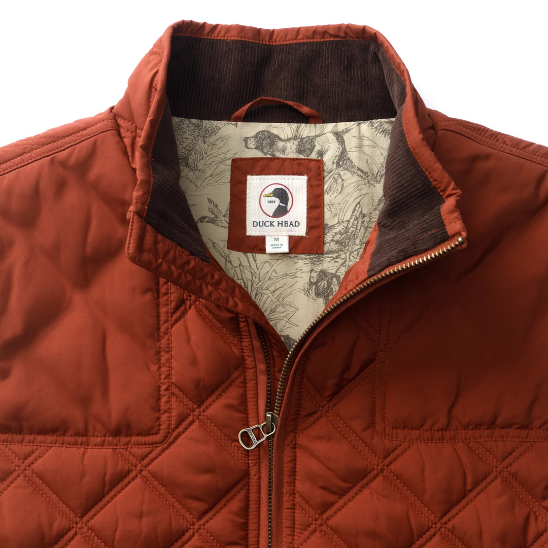 Fremont Performance Quilted Vest (Brandy Brown)