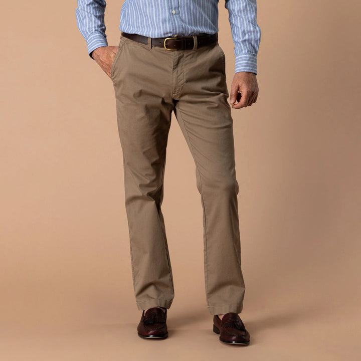 Classic Fit Gold School Chino (Rustic Brown)