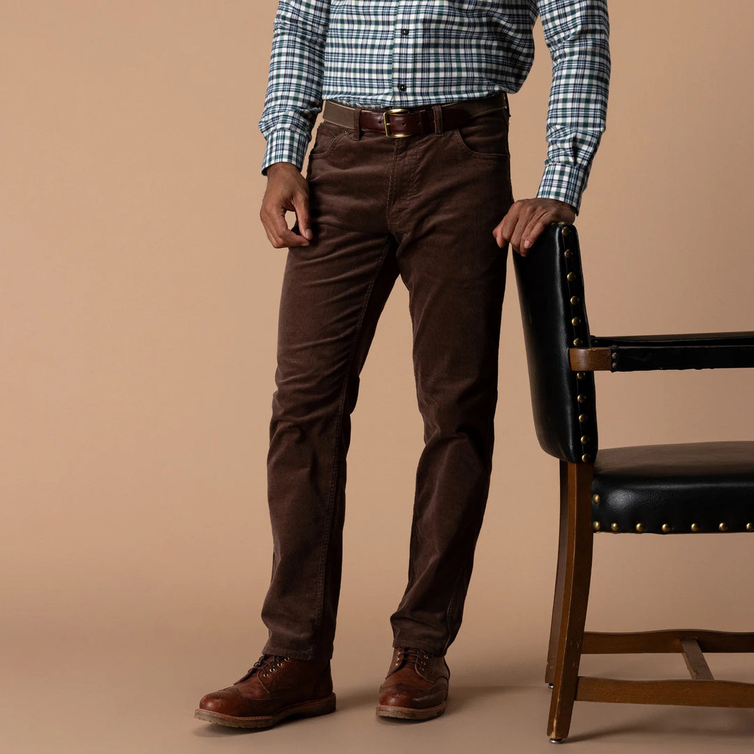 Holston Corduroy Five-Pocket Pant (Espresso Brown)