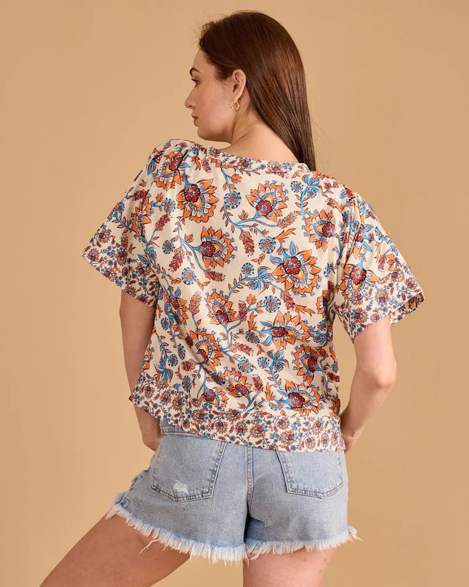 Elena Top (Nepal Floral)