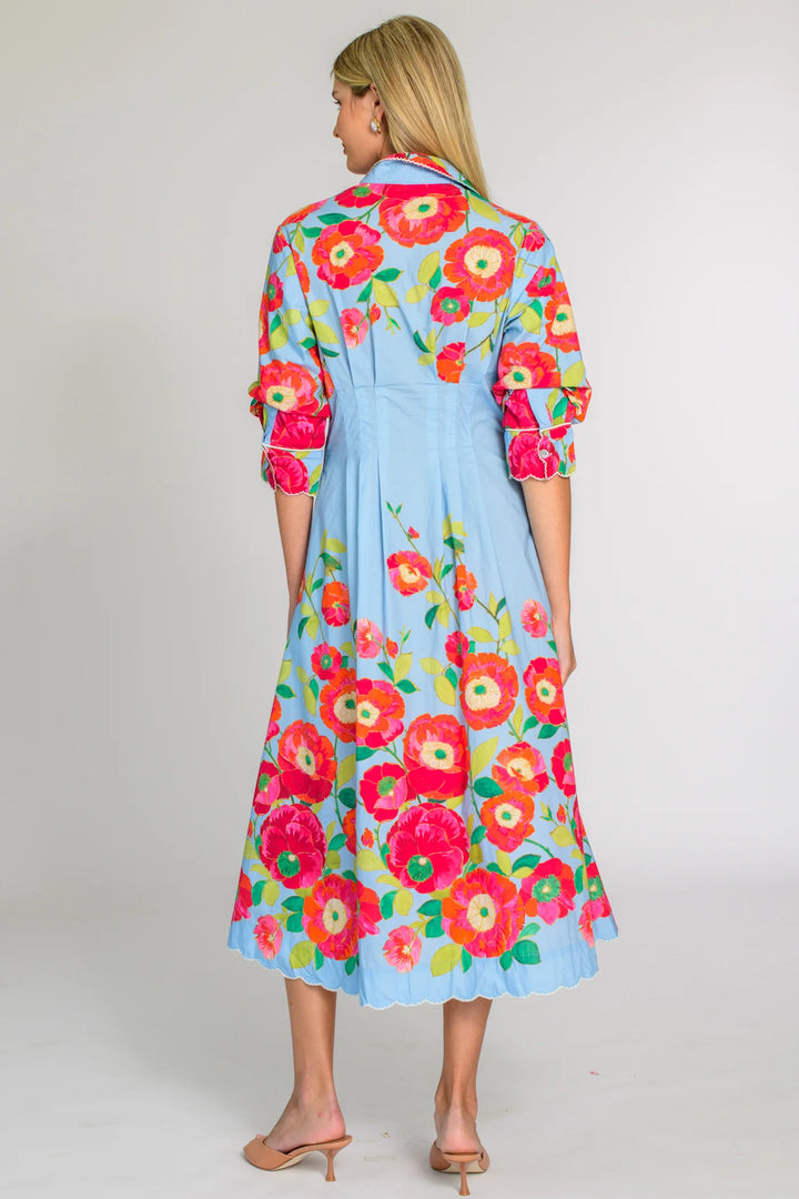 Carter Dress (Poppy Patch Blueberry)