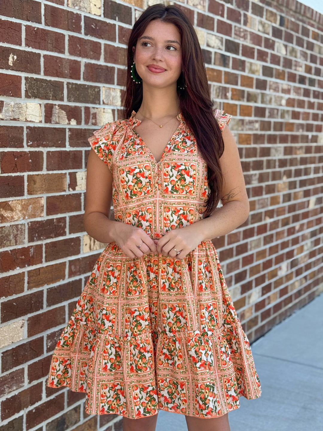 Aimee Dress (Summer Peach)