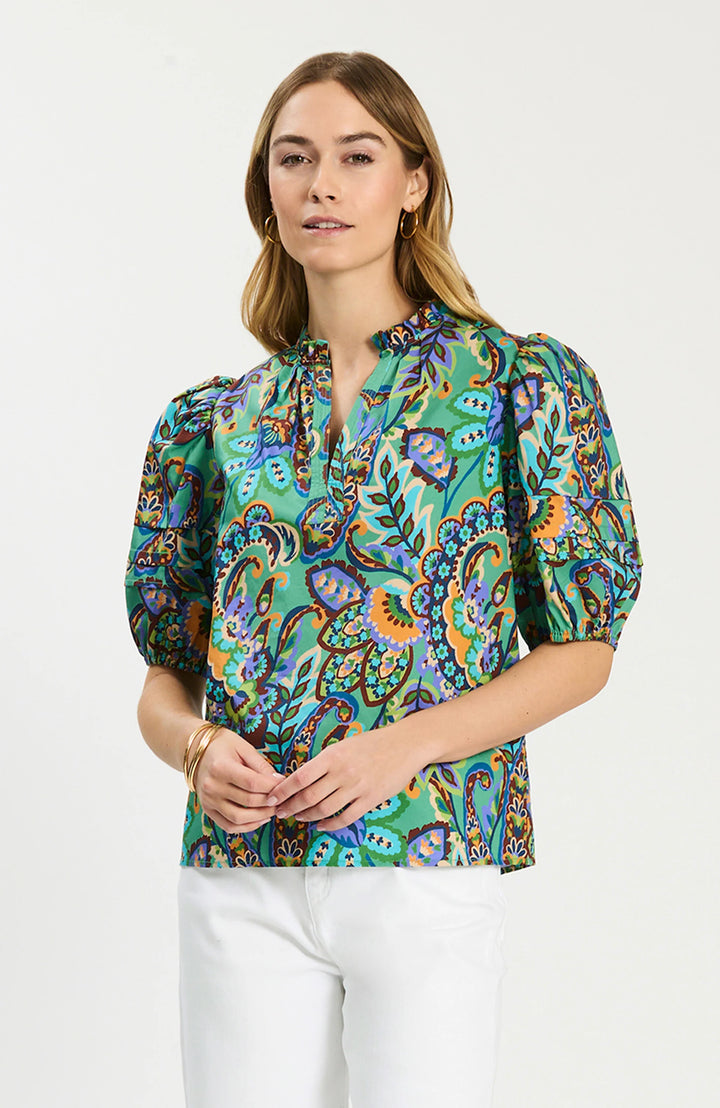 Jenna Fiesta Paisley Top (Fiesta Paisley)